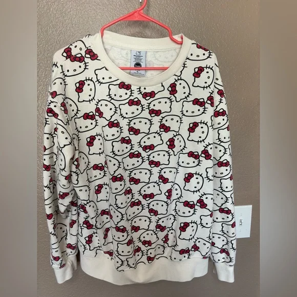 Hello Kitty Sanrio pullover sweatshirt white XL - Picture 1 of 3